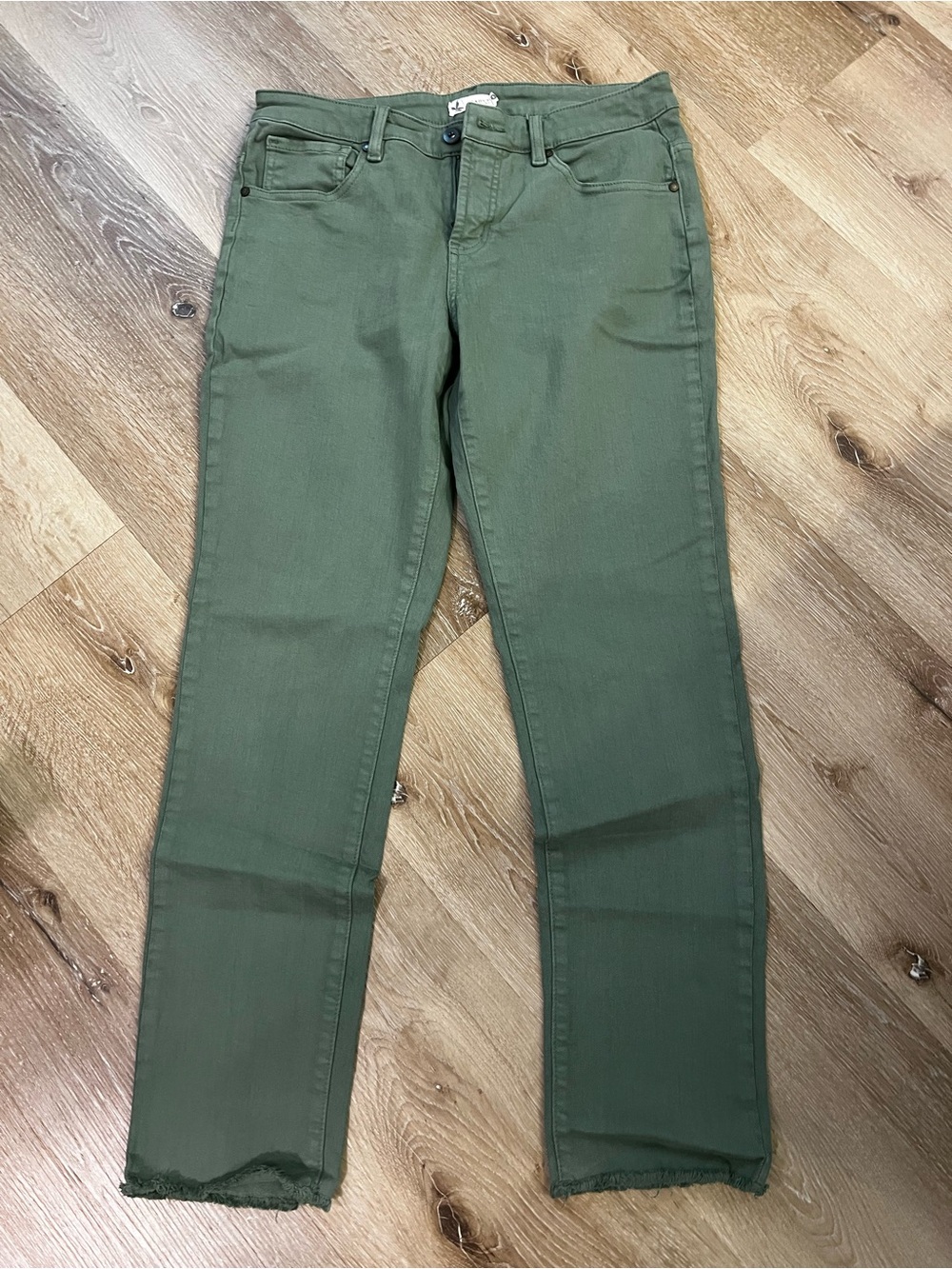 Carve Designs Olive Green Straight Leg Jeans